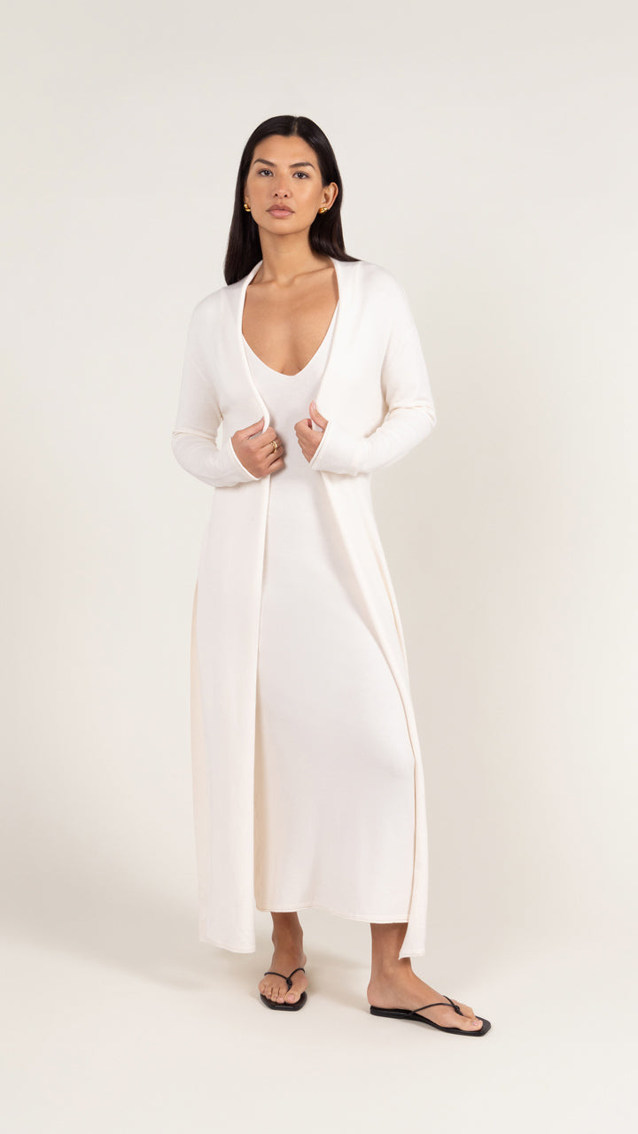SOFIA KNIT DRESS - IVORY