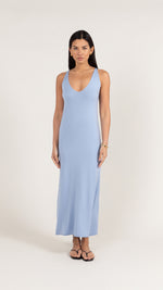 SOFIA KNIT DRESS - SKY BLUE