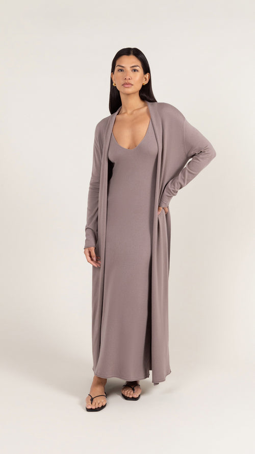 SOFIA CARDIGAN - MINK
