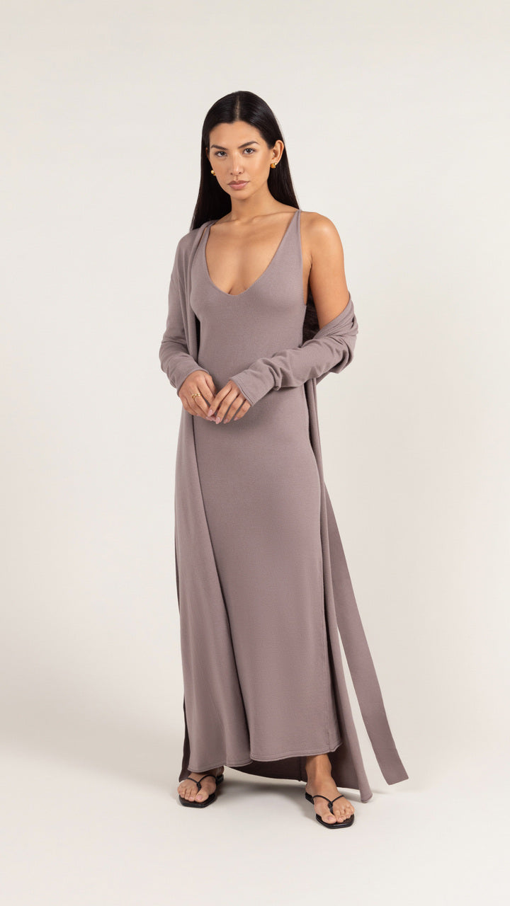 SOFIA CARDIGAN - MINK