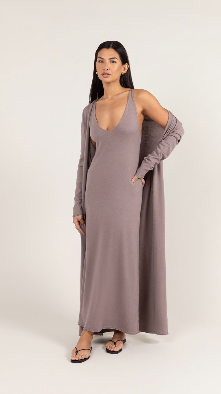 SOFIA CARDIGAN - MINK