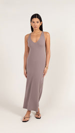 SOFIA KNIT DRESS - MINK