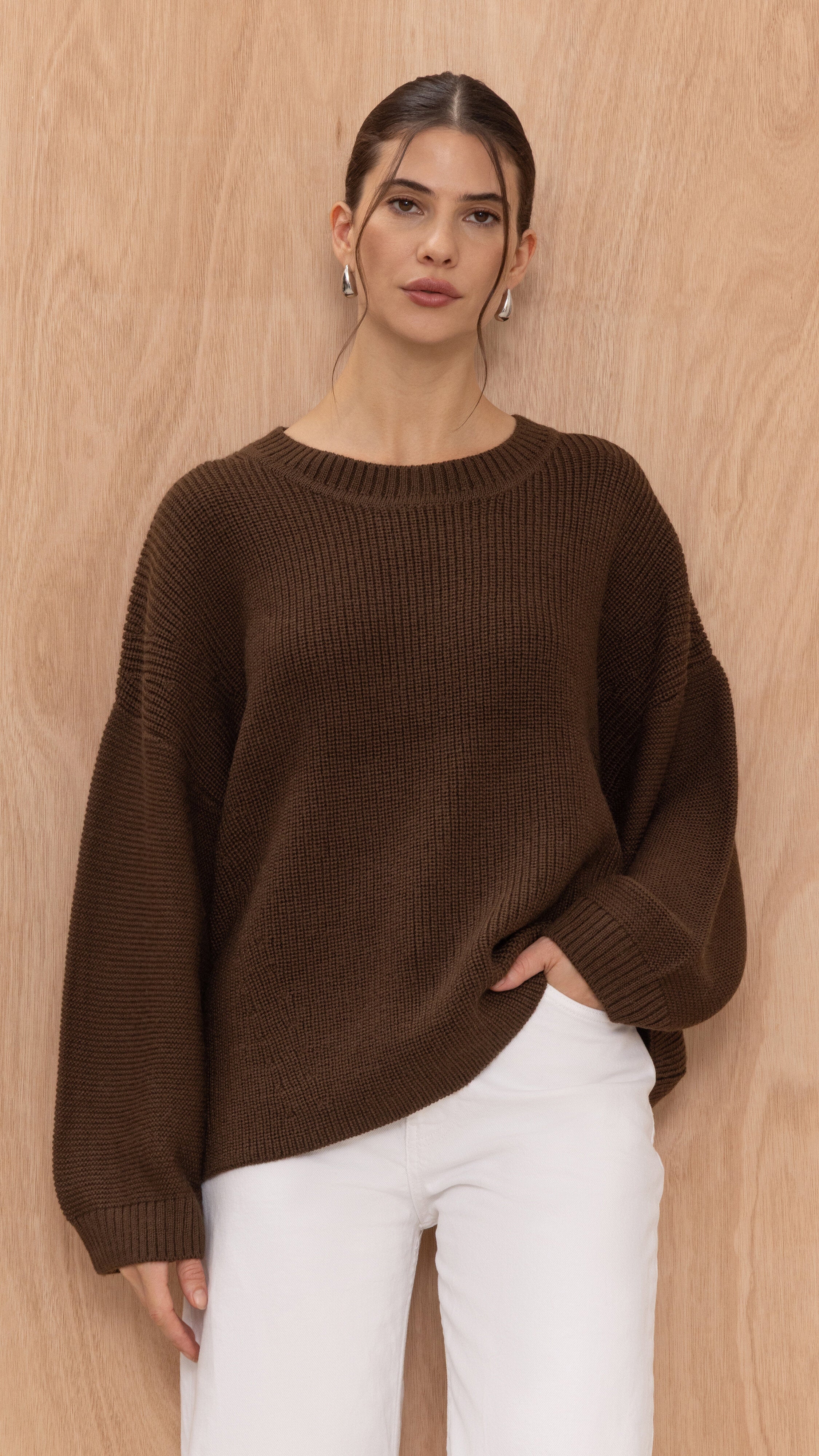 Tansy Sweater  - Chocolate