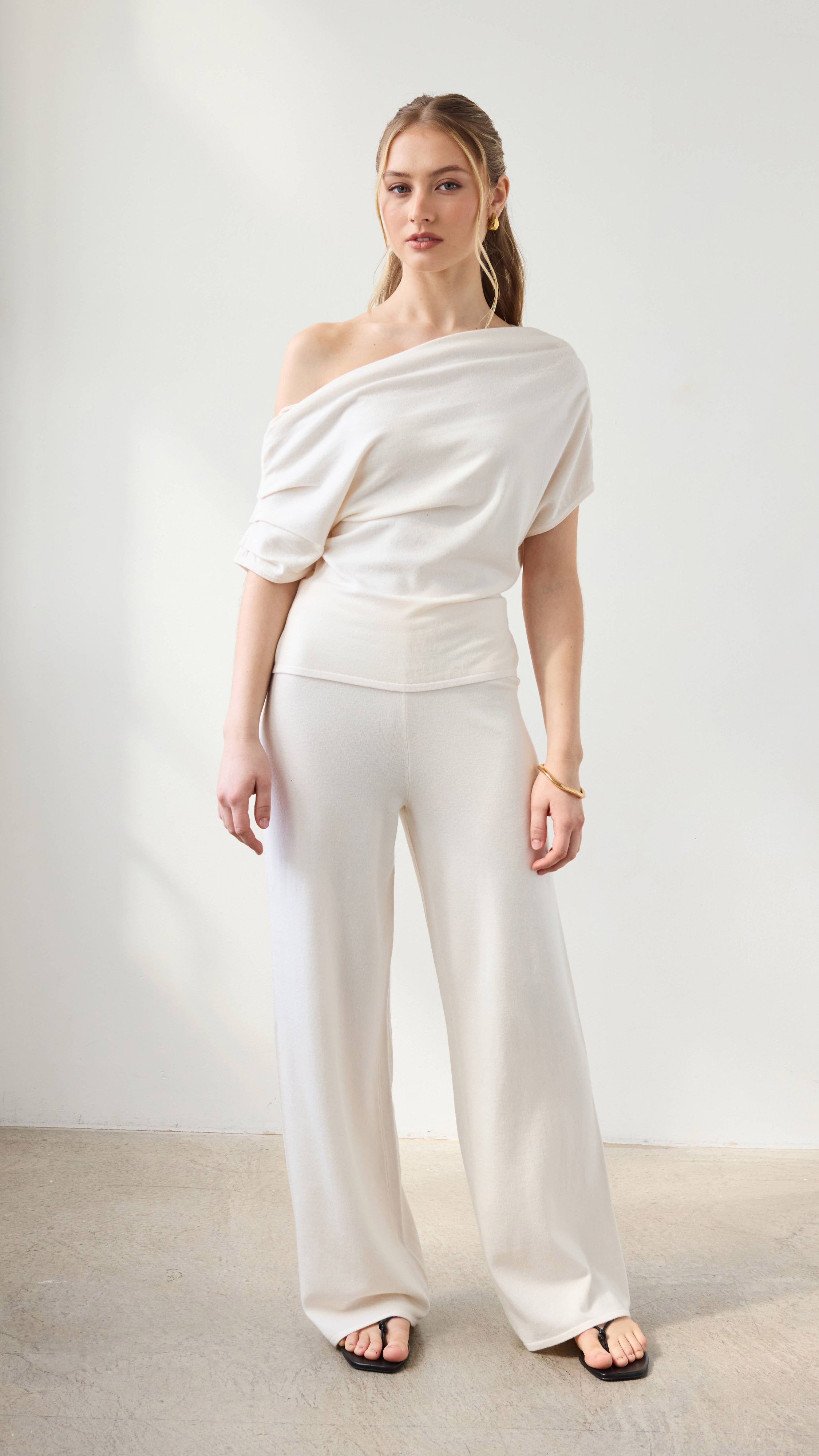 Nadine Off-Shoulder Top - Ivory