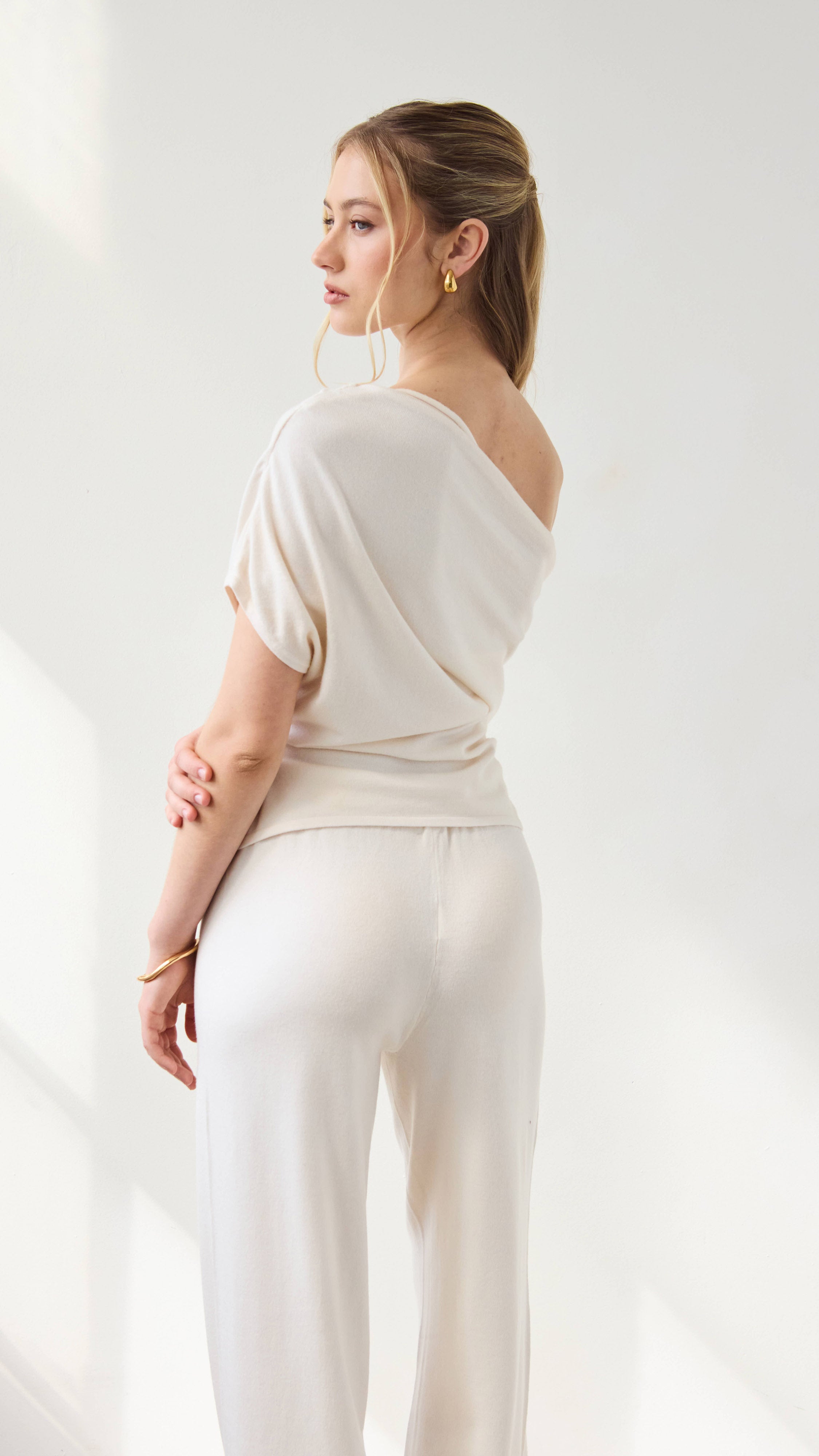 Nadine Off-Shoulder Top - Ivory