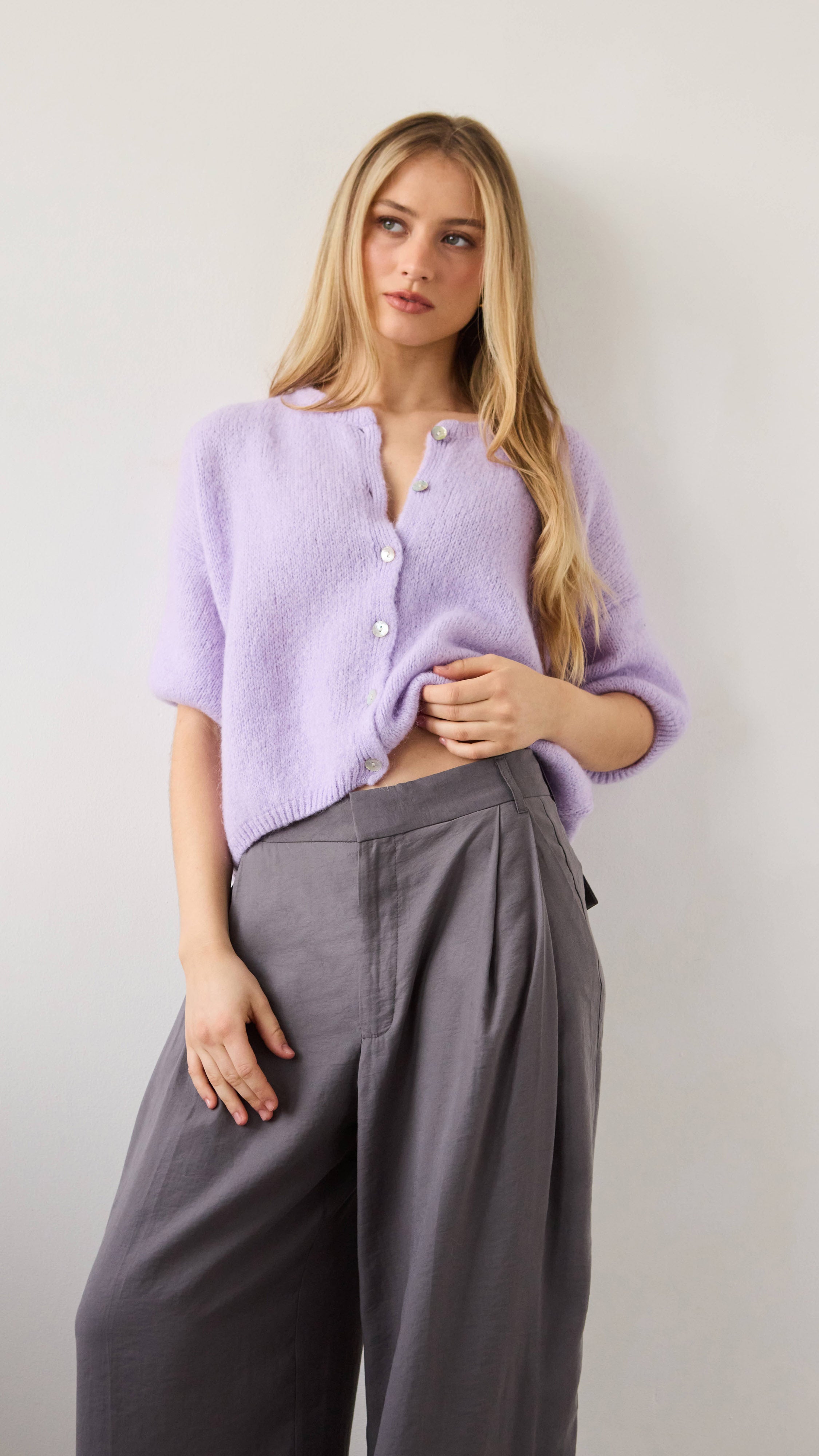 Emme Cardigan - Lilac
