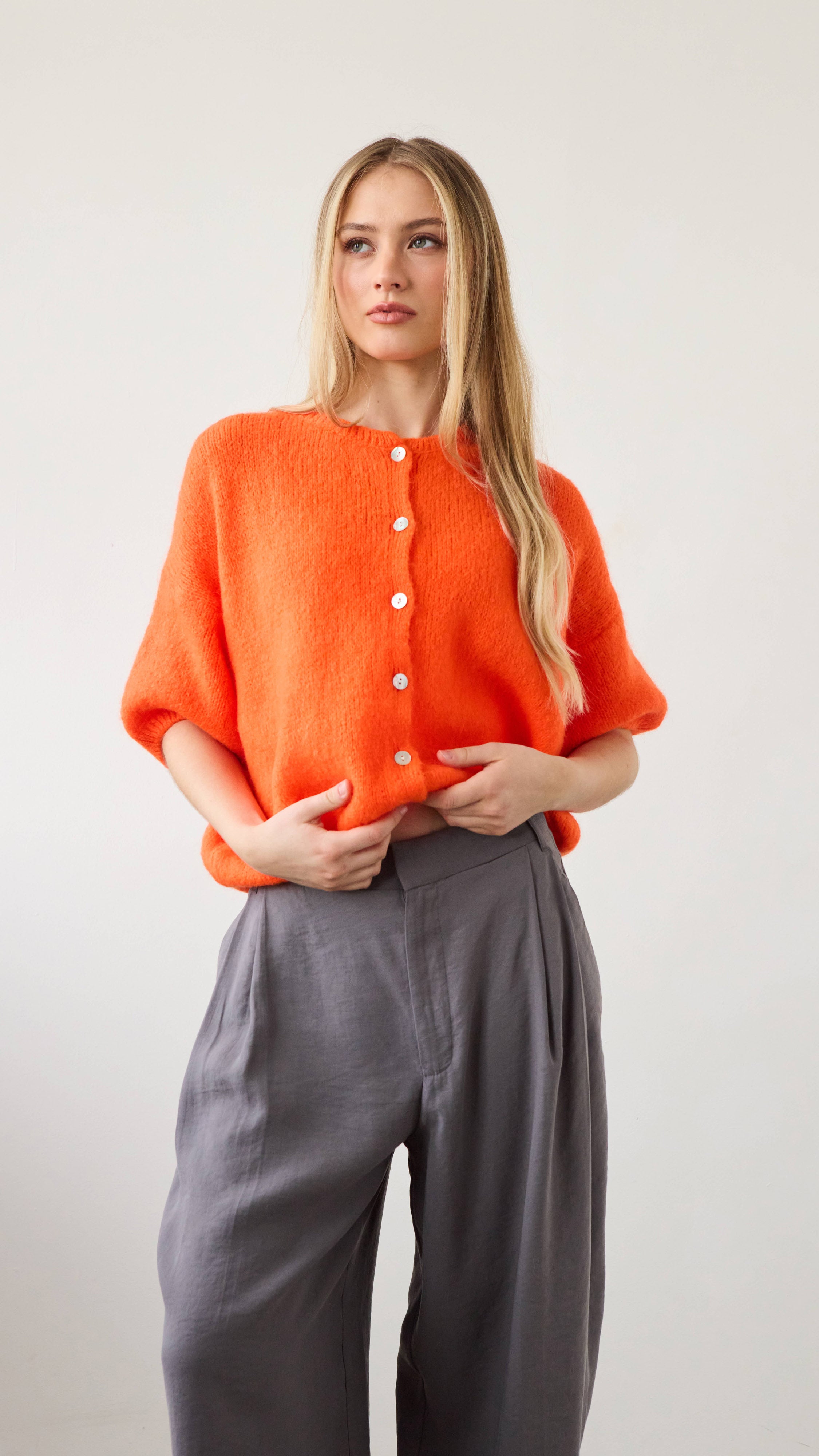 Emme Cardigan - Tangerine