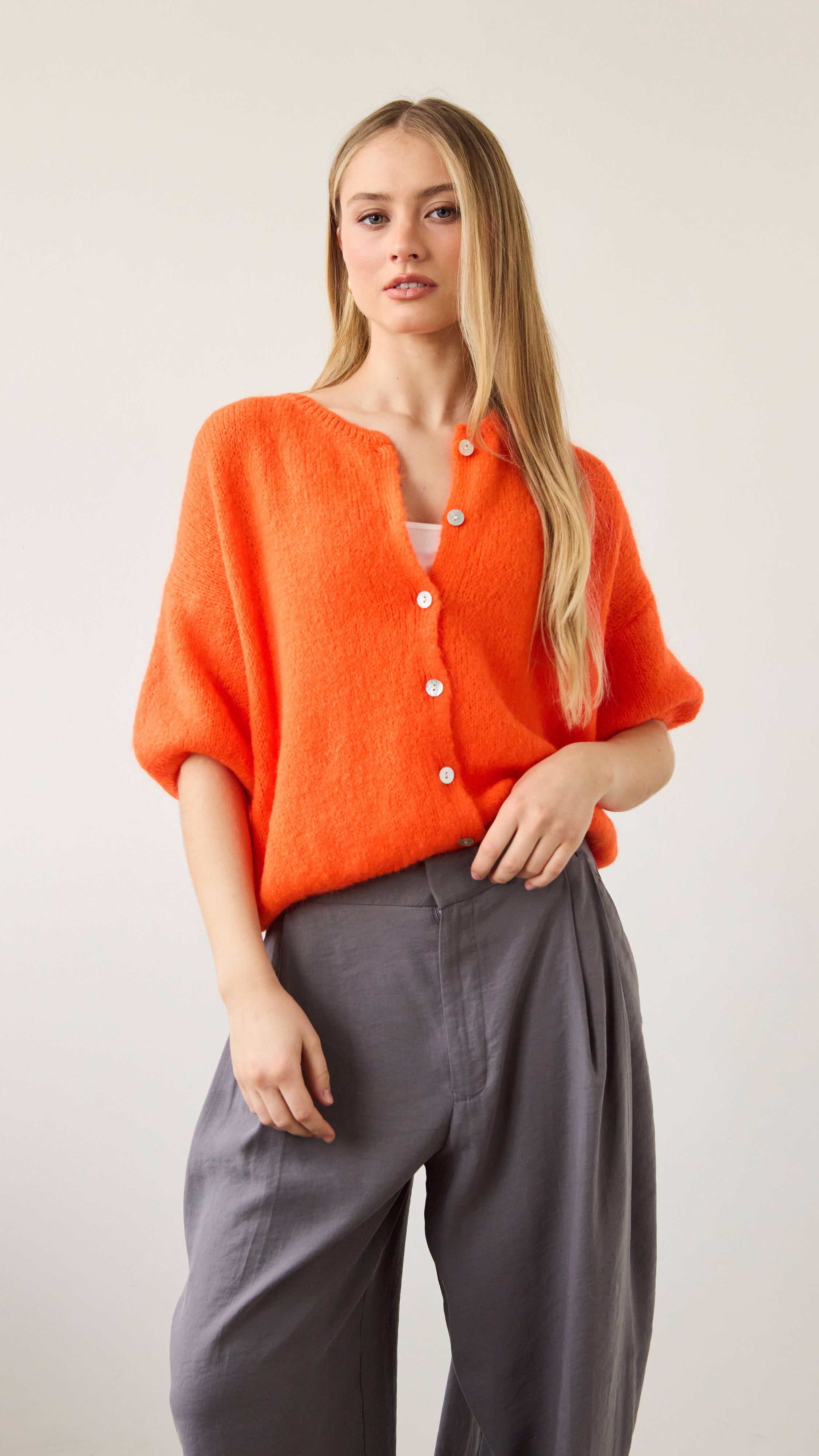 Emme Cardigan - Tangerine