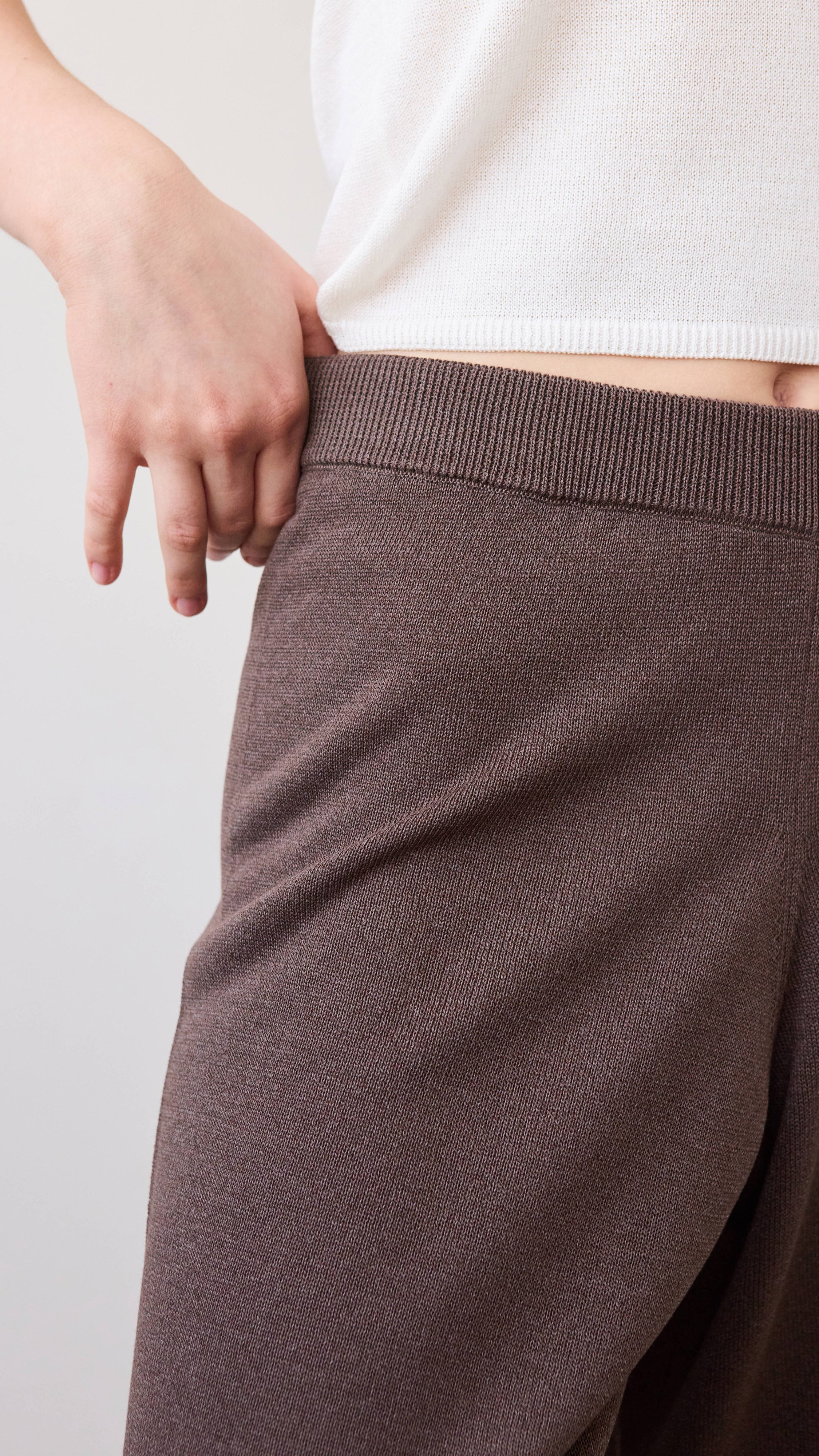 Faye Knit Bermuda - Mink