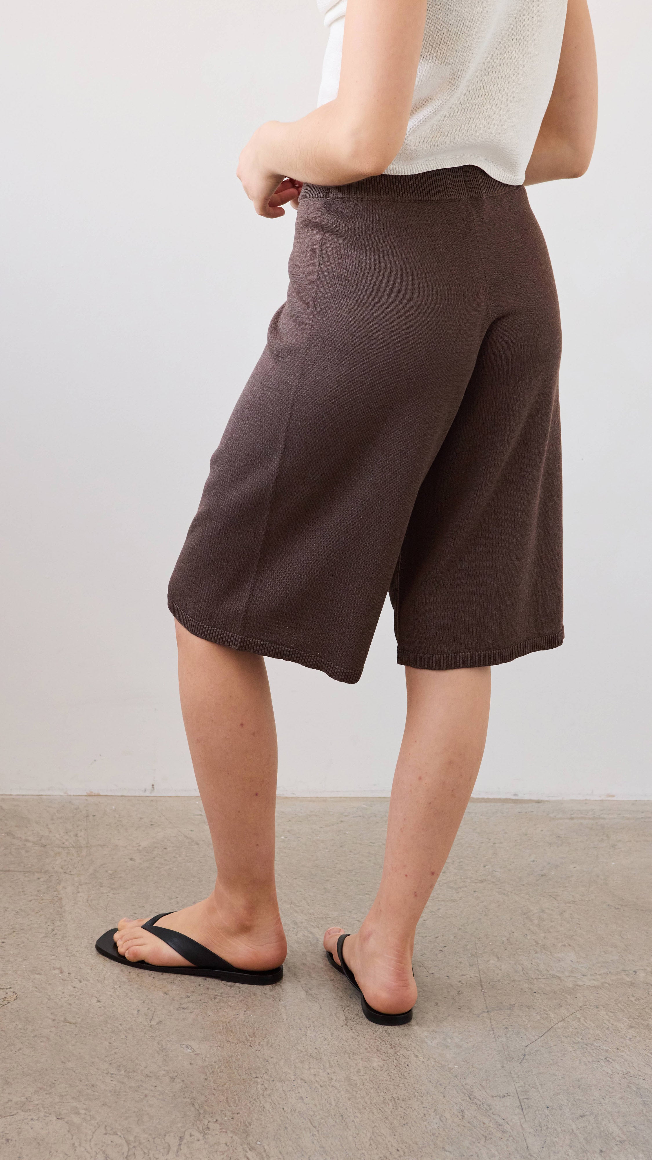 Faye Knit Bermuda - Mink