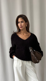 JENNY SWEATER - DARK CHOCOLATE