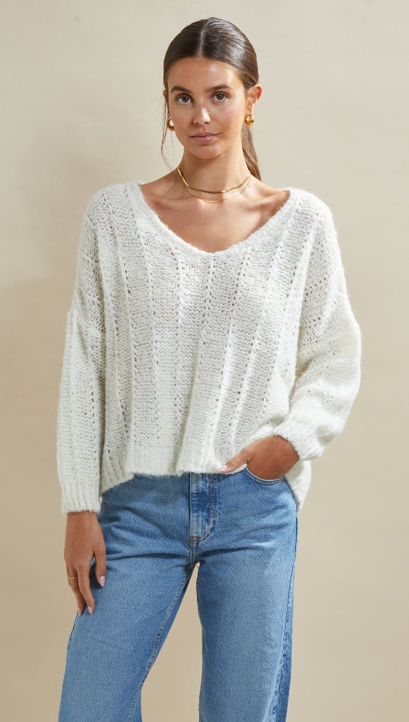 CHRISTINE SWEATER - IVORY