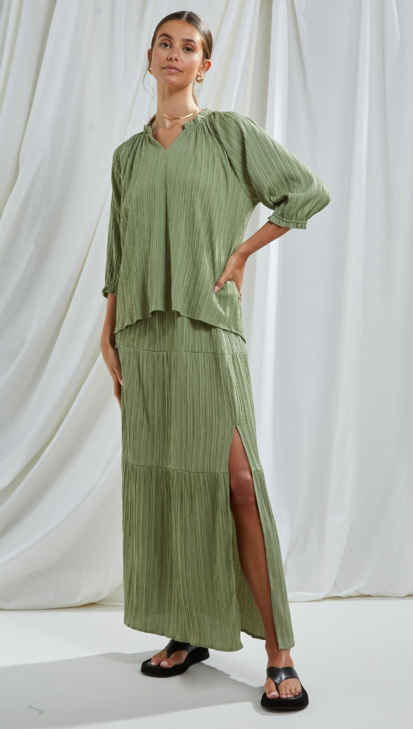 Serena Skirt - Khaki