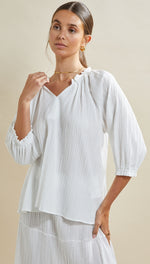 SILVIA TOP  - WHITE