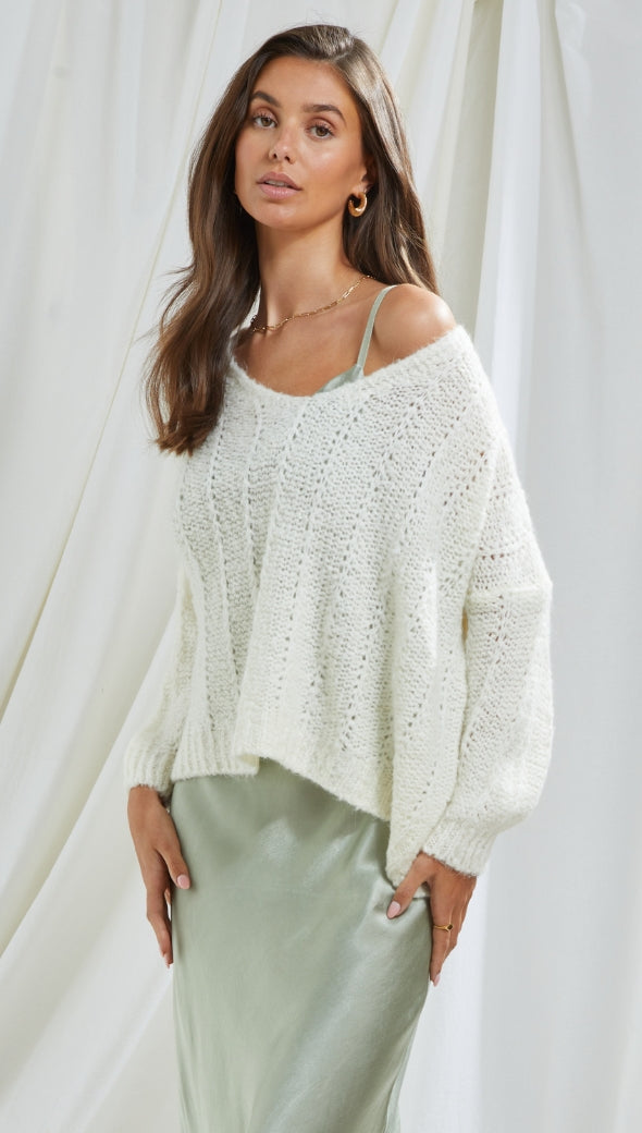 CHRISTINE SWEATER - IVORY