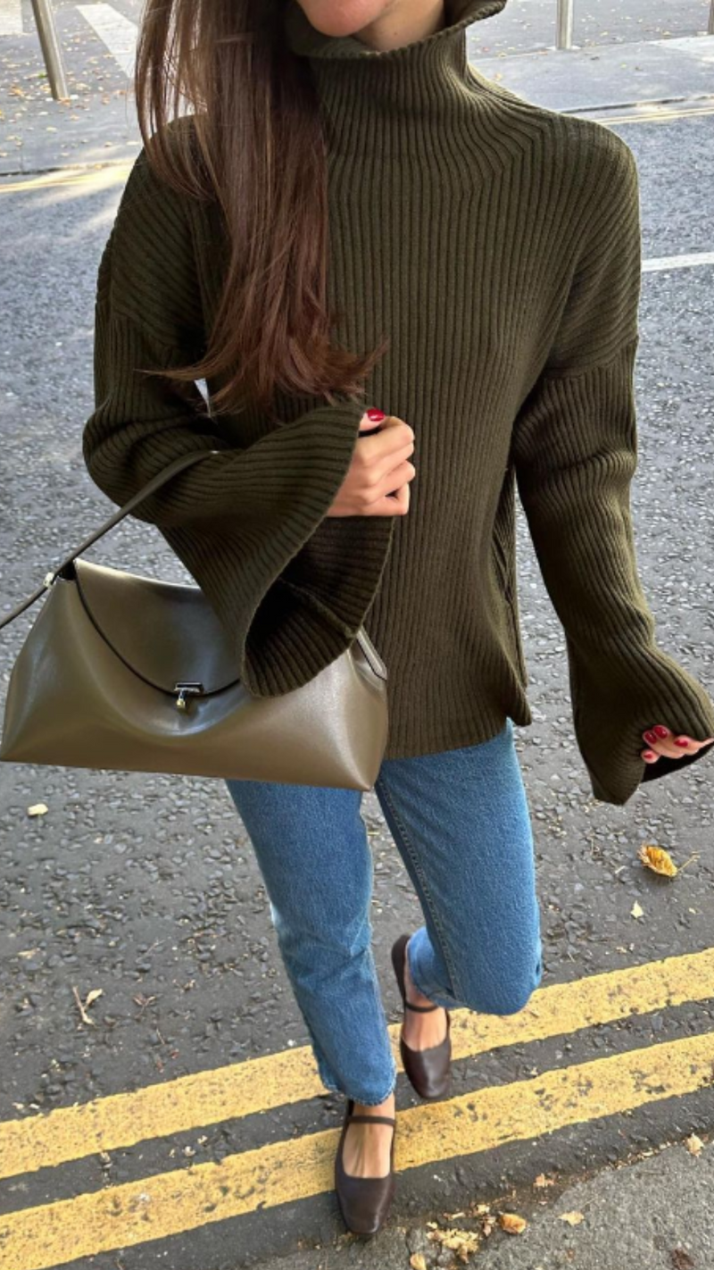 LETITIA SWEATER - SAGE LEAF