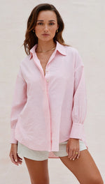 EVE SHIRT - PINK STRIPES