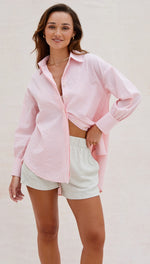 EVE SHIRT - PINK STRIPES