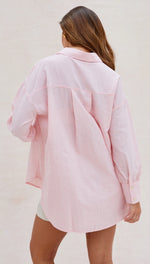 EVE SHIRT - PINK STRIPES