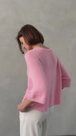 PIPER ALPACA KNIT - FLAMINGO