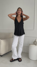 SOLANGE CAMISOLE - BLACK