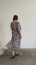 BROOKE PRINT DRESS - BLUE PRINT