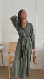 JADE SHIRT DRESS - KHAKI