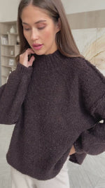 JESSICA SWEATER - CHOCOLATE