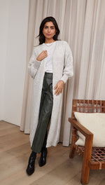 ROSALIA LONG CARDIGAN - SOFT GREY