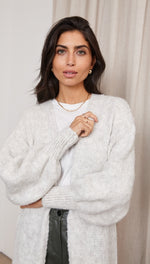 ROSALIA LONG CARDIGAN - SOFT GREY