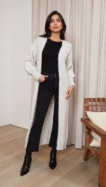 ROSALIA LONG CARDIGAN - SOFT GREY