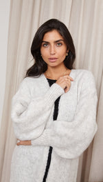 ROSALIA LONG CARDIGAN - SOFT GREY