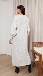 ROSALIA LONG CARDIGAN - SOFT GREY