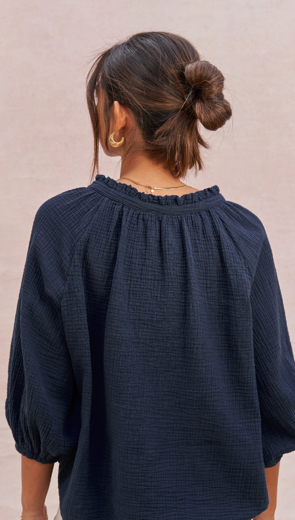 MADDIE SHIRT - NAVY