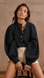 MIRANDA SHIRT - BLACK