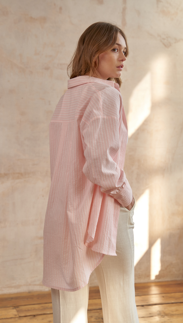 Taylor Shirt - Pink Stripe
