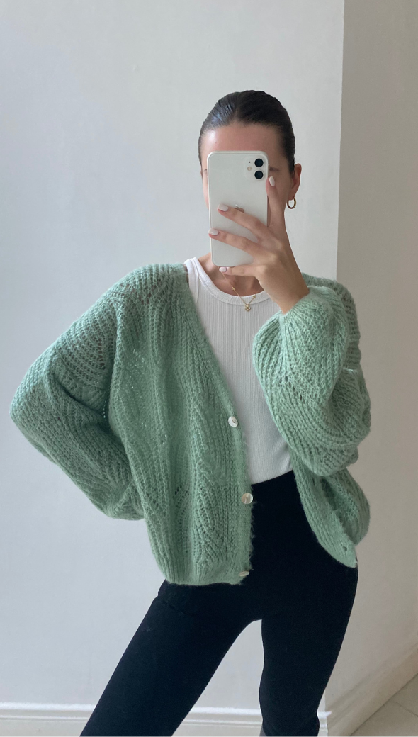Miley Cardigan - Soft Green