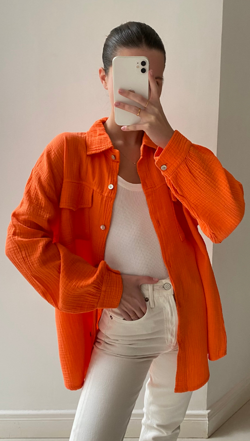 ANTONETA SHIRT - TANGERINE