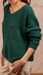 HAILEY SWEATER - EMERALD GREEN