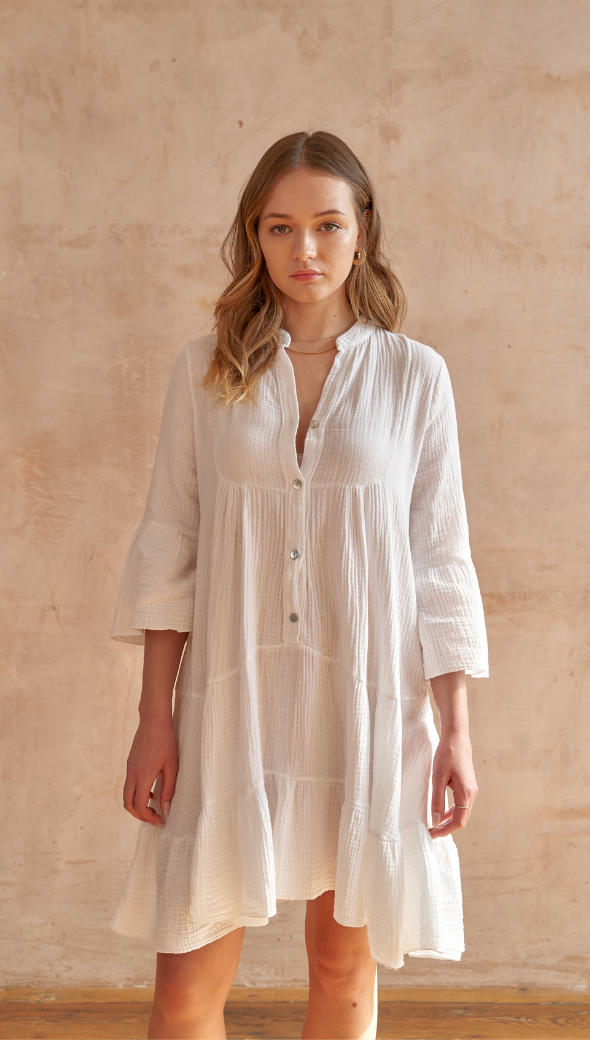 Celestine Dress  - White