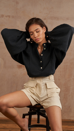 MIRANDA SHIRT - BLACK