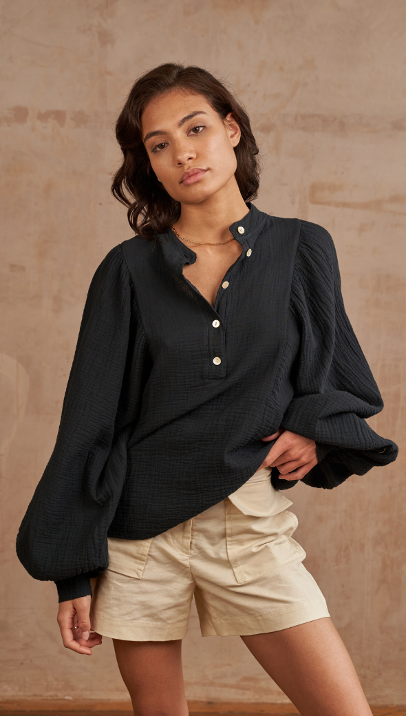 MIRANDA SHIRT - BLACK