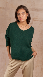 HAILEY SWEATER - EMERALD GREEN