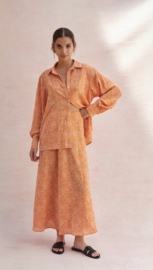 AYLA SHIRT - AUBURN PRINT