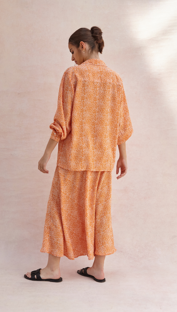 AYLA SHIRT - AUBURN PRINT
