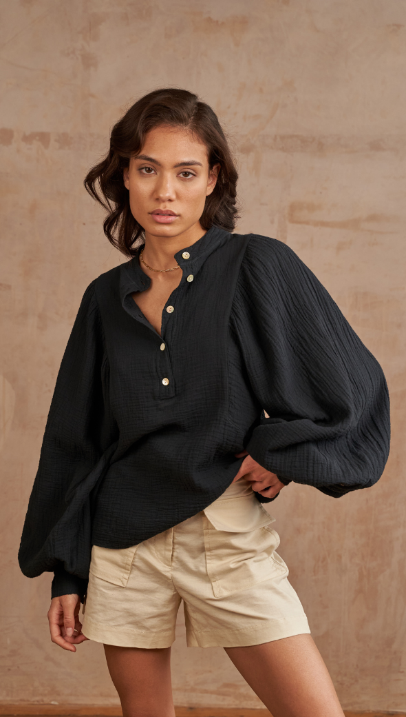 MIRANDA SHIRT - BLACK