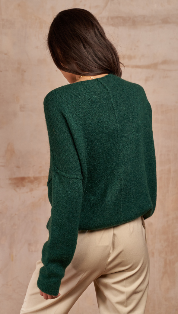 HAILEY SWEATER - EMERALD GREEN