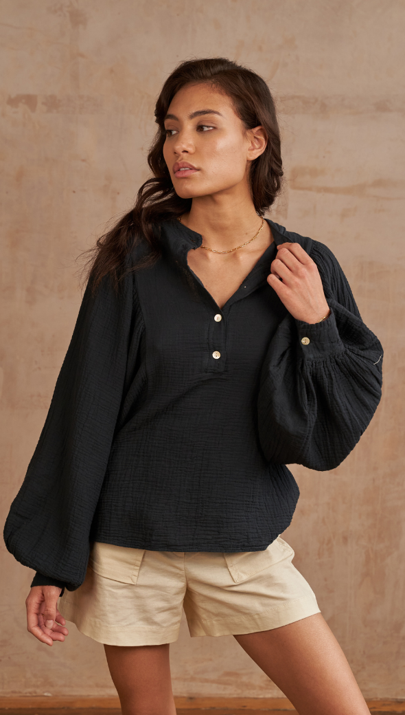 MIRANDA SHIRT - BLACK