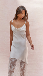 SANDRINE SLIP DRESS - MOONBEAM