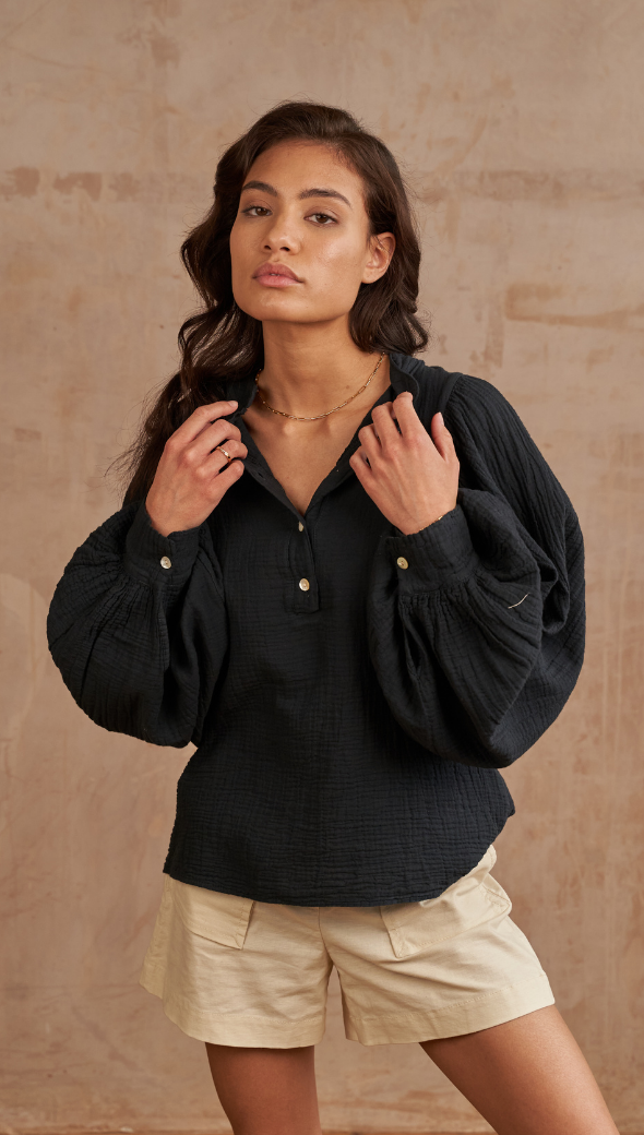 MIRANDA SHIRT - BLACK